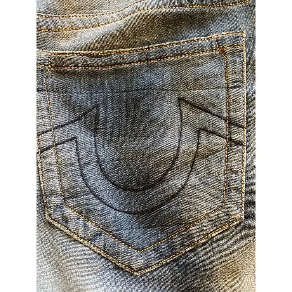 True Religion Geno Relaxed Slim Denim Jeans Medium Wash Men's Size 40